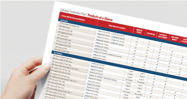 product at a glance insurance