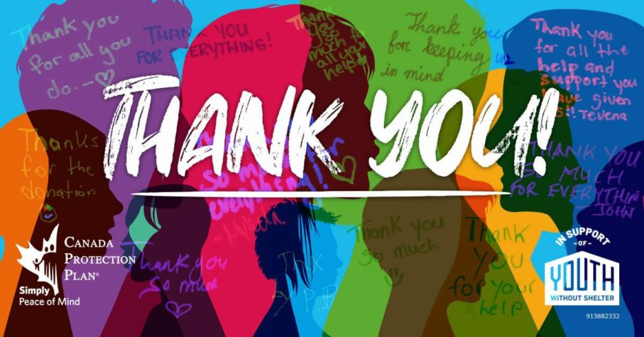 YWF Thank You colorfull concept banner