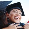 Young women graduating from college